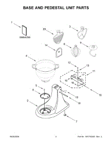 04 - Case, Gearing And Planetary Unit Parts parts for Whirlpool Mixer 5KSM180LEELB5 from AppliancePartsPros.com