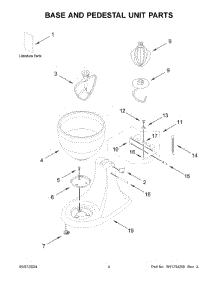 04 - Case, Gearing And Planetary Unit Parts parts for Whirlpool Mixer 5KSM180WSAEG5 from AppliancePartsPros.com