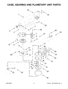 03 - Base And Pedestal Unit Parts parts for Whirlpool Mixer 5KSM180WSAEG5 from AppliancePartsPros.com