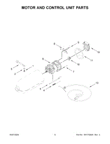 05 - Motor And Control Unit Parts parts for Whirlpool Mixer 5KSM180WSBEG5 from AppliancePartsPros.com