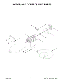 05 - Motor And Control Unit Parts parts for Whirlpool Mixer 5KSM180WSEEG5 from AppliancePartsPros.com