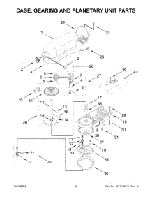 04 - Case, Gearing And Planetary Unit Parts parts for Whirlpool Mixer 5KSM180WSFEG5 from AppliancePartsPros.com