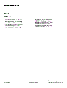 03 - Base And Pedestal Unit Parts parts for Whirlpool Mixer 5KSM185PSEMS5 from AppliancePartsPros.com