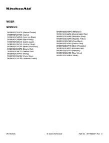 03 - Base And Pedestal Unit Parts parts for Whirlpool Mixer 5KSM192XDABM0 from AppliancePartsPros.com