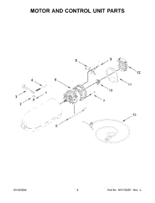 Motor And Control Unit Parts parts for Whirlpool Mixer 5KSM192XDAKG5 from AppliancePartsPros.com