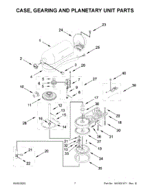 04 - Case, Gearing And Planetary Unit Parts parts for Whirlpool Mixer 5KSM193ADBMS0 from AppliancePartsPros.com