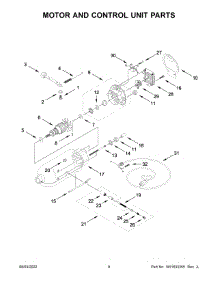 05 - Motor And Control Unit Parts parts for Whirlpool Mixer 5KSM193ADECU0 from AppliancePartsPros.com