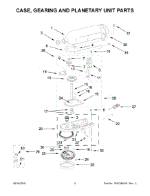 03 - Case, Gearing And Planetary Unit Parts parts for Whirlpool Mixer 5KSM45BAQ4 from AppliancePartsPros.com
