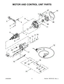 04 - Motor And Control Unit Parts parts for Whirlpool Mixer 5KSM95PSBCU4 from AppliancePartsPros.com