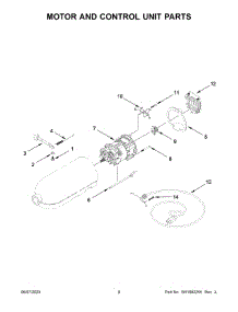 05 - Motor And Control Unit Parts parts for Whirlpool Mixer 7KSM150PSZMI5 from AppliancePartsPros.com