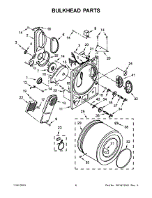 04 - Bulkhead Parts parts for Whirlpool Dryer 8TLDR3822HQ0 from AppliancePartsPros.com