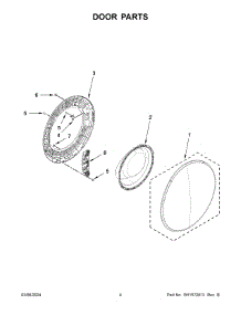 Door Parts parts for Whirlpool Washer 8TWFC6810LW0 from AppliancePartsPros.com