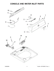 02 - Top And Cabinet Parts parts for Whirlpool Washer 8TWTW5057PW1 from AppliancePartsPros.com