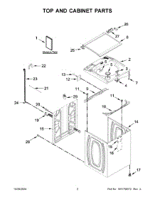 03 - Console And Water Inlet Parts parts for Whirlpool Washer 8TWTW5057PW1 from AppliancePartsPros.com