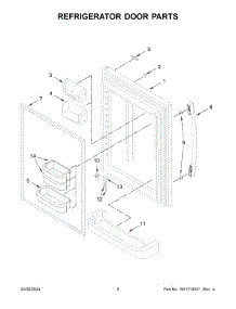 02 - Cabinet Parts parts for Whirlpool Refrigerator ABB1924BRB05 from AppliancePartsPros.com