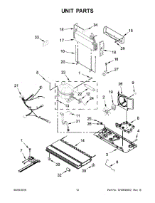 06 - Freezer Door Parts parts for Whirlpool Refrigerator ABB1924BRM00 from AppliancePartsPros.com