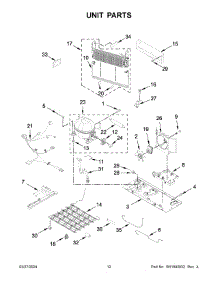 07 - Unit Parts parts for Whirlpool Refrigerator ABB1924BRM05 from AppliancePartsPros.com