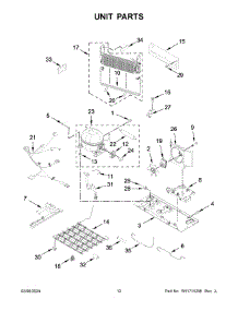Unit Parts parts for Whirlpool Refrigerator ABB1924BRW05 from AppliancePartsPros.com