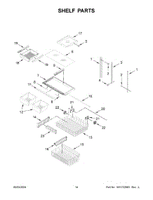 Shelf Parts parts for Whirlpool Refrigerator ABB2224BRB05 from AppliancePartsPros.com