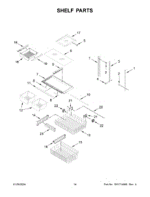 04 - Freezer Liner Parts parts for Whirlpool Refrigerator ABB2224BRW05 from AppliancePartsPros.com