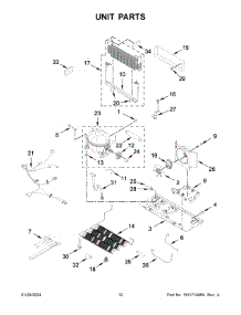 08 - Shelf Parts parts for Whirlpool Refrigerator ABB2224BRW05 from AppliancePartsPros.com