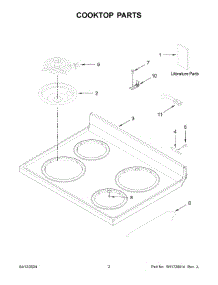 05 - Door Parts parts for Whirlpool Range ACR4203MNB1 from AppliancePartsPros.com