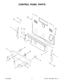 03 - Control Panel Parts parts for Whirlpool Range ACR4203MNW1 from AppliancePartsPros.com