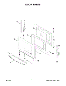 05 - Door Parts parts for Whirlpool Range ACR4303MFB8 from AppliancePartsPros.com