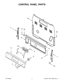 Control Panel Parts parts for Whirlpool Range ACR4303MMS2 from AppliancePartsPros.com