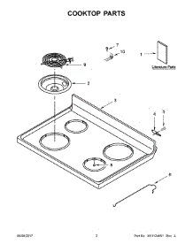 02 - Cooktop Parts parts for Whirlpool Range ACR4503SFB1 from AppliancePartsPros.com
