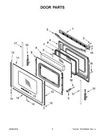05 - Door Parts parts for Whirlpool Range ACR4503SFB2 from AppliancePartsPros.com