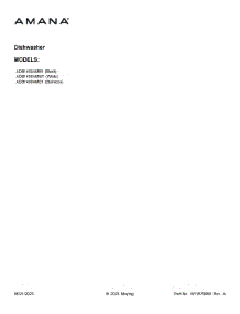 11 - Optional Parts (Not Included) parts for Whirlpool Dishwasher ADB1400AMS1 from AppliancePartsPros.com