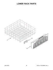 04 - Inner Door Parts parts for Whirlpool Dishwasher ADB1400AMS1 from AppliancePartsPros.com