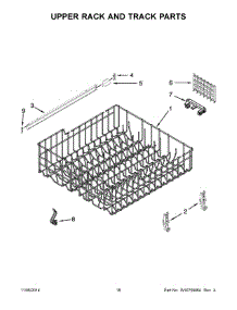 08 - Upper Wash And Rinse Parts parts for Whirlpool Dishwasher ADB1400PYB6 from AppliancePartsPros.com