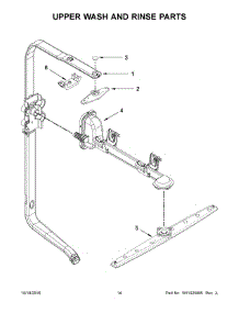 08 - Upper Wash And Rinse Parts parts for Whirlpool Dishwasher ADB1700ADB3 from AppliancePartsPros.com
