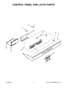 10 - Lower Rack Parts parts for Whirlpool Dishwasher ADB1700ADB3 from AppliancePartsPros.com