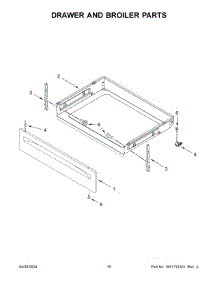 04 - Chassis Parts parts for Whirlpool Range AER6303MFB6 from AppliancePartsPros.com