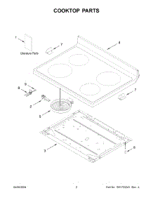 02 - Cooktop Parts parts for Whirlpool Range AER6303MFB6 from AppliancePartsPros.com