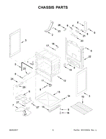 05 - Chassis Parts parts for Whirlpool Range AER6303MFW1 from AppliancePartsPros.com