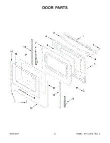 04 - Door Parts parts for Whirlpool Range AER6303MFW1 from AppliancePartsPros.com