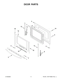 05 - Door Parts parts for Whirlpool Range AER6303MMS1 from AppliancePartsPros.com