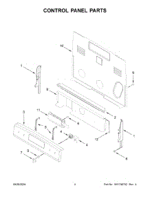 Control Panel Parts parts for Whirlpool Range AER6603SFB6 from AppliancePartsPros.com