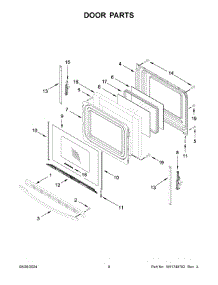 Door Parts parts for Whirlpool Range AER6603SFB6 from AppliancePartsPros.com