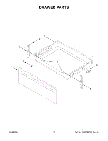 Drawer Parts parts for Whirlpool Range AER6603SFB6 from AppliancePartsPros.com