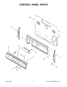03 - Control Panel Parts parts for Whirlpool Range AER6603SFW6 from AppliancePartsPros.com