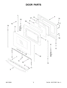 05 - Door Parts parts for Whirlpool Range AER6603SFW6 from AppliancePartsPros.com
