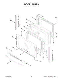 05 - Door Parts parts for Whirlpool Range AER6603SMS1 from AppliancePartsPros.com