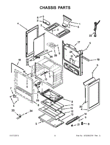 04 - Chassis Parts parts for Whirlpool Range AGR5844VDW5 from AppliancePartsPros.com