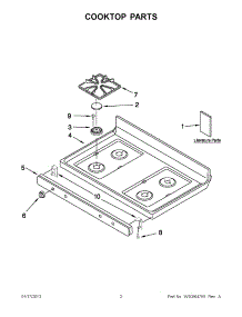 03 - Manifold Parts parts for Whirlpool Range AGR5844VDW5 from AppliancePartsPros.com