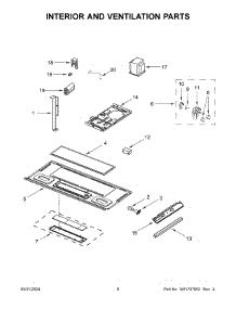 05 - Air Flow Parts parts for Whirlpool Microwave AMV2307PFB08 from AppliancePartsPros.com